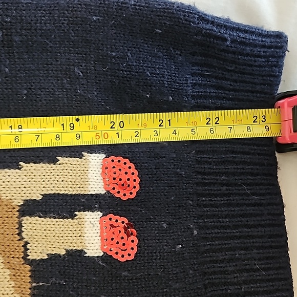 Navy Blue Bah Humpug Christmas Sweater Size S - Picture 5 of 9